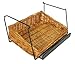 Mobile Merchandisers CRST1306-3B-MB 3-Tier 3 Rectangular Willow Basket Counter Display Rack