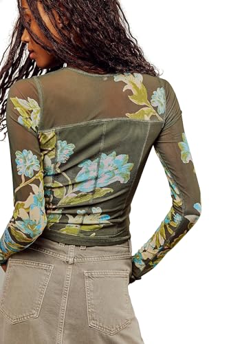 トップス FloraCore Flower long sleeve shits Black Carre Floral Oversized Long Sleeve T-Shirt Black | Culture Kings US