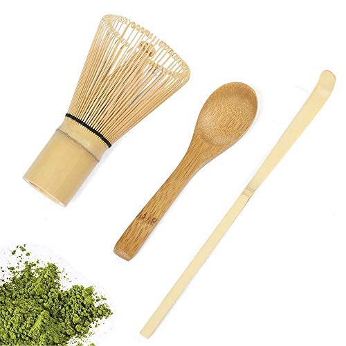 Japanese Matcha Tea Set of 7,With100 Prong Matcha Whisk, Whisk Holder,Traditional Scoop - Image 3