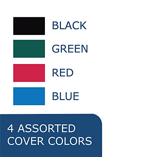 Roaring Spring Genesis Premium 3 Subject Wide Ruled Spiral Notebook W/Double Pocket, 10.5" X 8.5" 150 Perforated Sheets, Assorted Color Poly Covers #TOP2