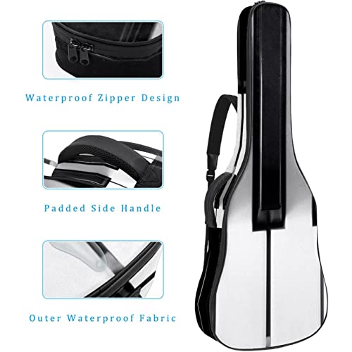Housse de transport étanche pour guitare avec bandoulière réglable Noir et blanc, Multicolore 01., 42.9×16.9×4.7 in… - Les Beatles, Paul McCartney, John Lennon, RIngo Starr, George Harrison Housse de transport étanche pour guitare avec bandoulière réglable Noir et blanc, Multicolore 01., 42.9x16.9x4.7 in… – Image 5