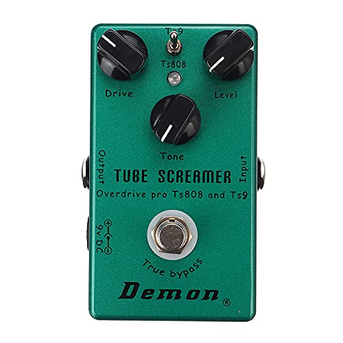 KINGDUO Demon Ts808 Tube Screamer Overdrive Pro Pédale D’Effet Guitare Électrique Vintage - Les Beatles, Paul McCartney, John Lennon, RIngo Starr, George Harrison KINGDUO Demon Ts808 Tube Screamer Overdrive Pro Pédale D'Effet Guitare Électrique Vintage