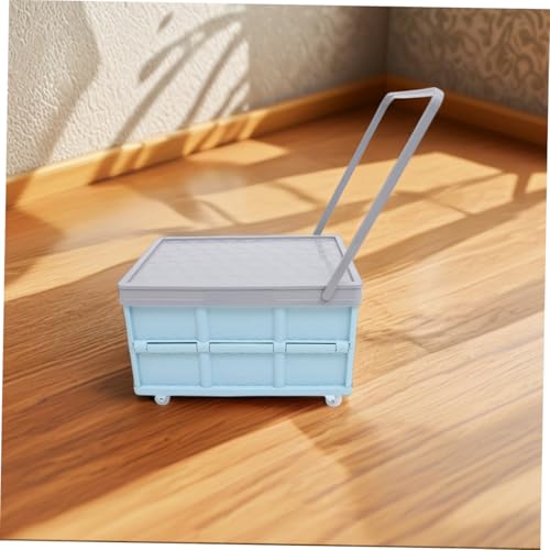 Caisse pliable à roulettes plastique | Chariot utilitaire pliable et empilable