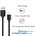 USB Mirco Headphones Charger Replacement for ZIHNIC, Soundcore Life Q20, iJoy Old Version, MUSICOZY, TUINYO, OneOdio A70, A11, MIDOLA, Gorsun Wireless Bluetooth Headphones Charging Cable Cord（Black）