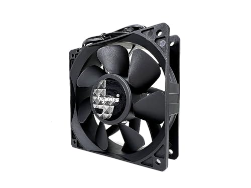 Bgears b-Blaster 120x38 Extreme Cooling Gaming PC Case and Mining Machine Fan, Extreme Speed at 4500 RPM with Excellent Airflow of 218 CFM, 2 Ball bearing for extended Life and High performance, 3pin