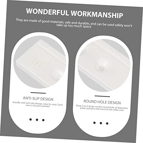 Ipetboom Tira de teste de gravidez de gado 2 peças para testador de porcos de aço branco tira de tes