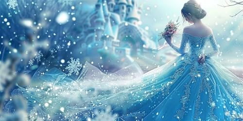 5D DIY Diamond Painting kit Completo, princess Diamond Painting palace Diamond Painting Grandi Dimensioni 50x100cm, Mosaico Fai Da Te Diamond Painting Adulti Hobby Creativi Home Decor, Regalo Donna