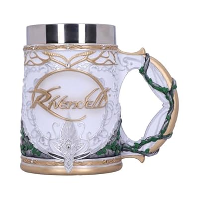 Nemesis Now Licencia oficial Lord of The Rings Rivendell Tankard, blanco, 15,5 cm | Ya disponible en tu tienda friki favorita! En mundofriki.es!