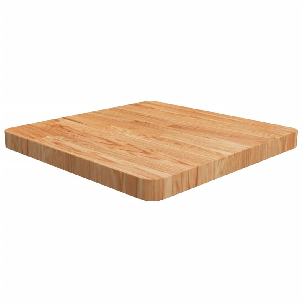 Genérico Tablero de Mesa Cuadrada Madera Roble marrón Claro 50x50x4 cm,Mobiliario,Accesorios para mesas,Tableros para mesas,343059
