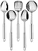 Utopia Kitchen Stainless Steel Cooking Utensil Set - 5-Piece Serving Spoons