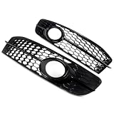Gloss Black Car Paraurti Anteriore Fendinebbia Griglia Per Audi A6 C6 Per S-Line Modelli 2009 2010 2011 2012
