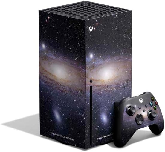 Skinit Decal Gaming Skin Compatible with Xbox Series X Bundle - Officially Licensed Andromeda Galaxy Design