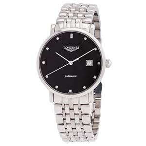 Longines Elegant Automatic Diamond Black Dial L4.910.4.57.6