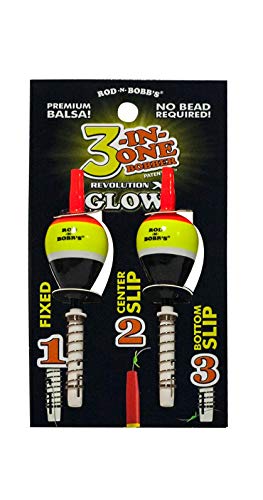 3-in-One Revolution X 3 4 Inch Shorty Glow Bobber - 2 Pack