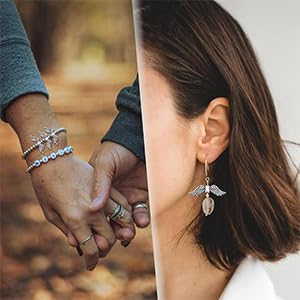 DAHI 200pcs Metal Angel Wing Beads Little Angel Wing Charms Silver Wing Spacer Beads for Jewelry Making(Hybrid - Image 6