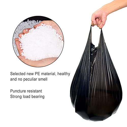 Small Black Trash Bags, Trash Bag Strong Kitchen Garbage Bags Black, Unscented Thicken Bin Liner For Bathroom Kitchen Living Room Office (4 Gallon 240 Counts) #TOP1