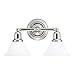Sea Gull Lighting 44061-05 Sussex Wall/Bath Vanity Style Fixture, Two - Light, Chrome