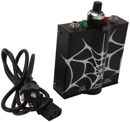 Spider Pattern Pro Tattoo Power Supply Black
