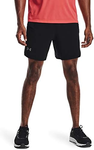 Under Armour mens Launch Run 7-inch Shorts , Black/Reflective , Medium