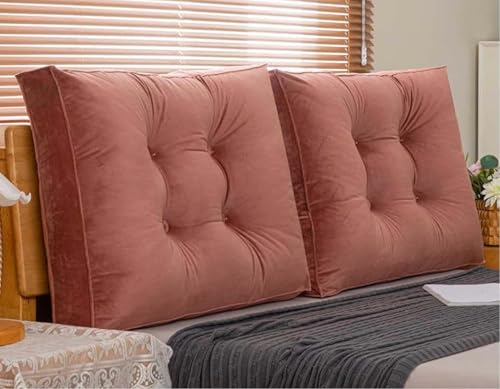 Almohada de lectura Suave 60/80/90/70/100cm Cabecera Cojín Cómodo Sofá Cojín de Lectura , Almohada Apoyo Respaldo Lumbar, Desmontable Cojín Grande de Pared, para Cama Sofá Silla(Color 8,60x55cm/23.6x2
