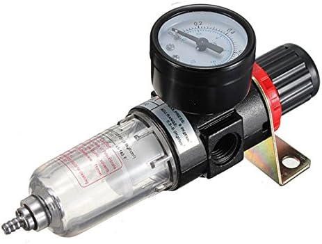 Generic AFR-2000 Pneumatic Air Filter Regulator Compressor & Pressure Reducing Valve & Oil Water Separation+ Gauge Outfit