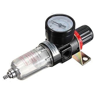 Generic AFR-2000 Pneumatic Air Filter Regulator Compressor & Pressure Reducing Valve & Oil Water Separation+ Gauge Outfit