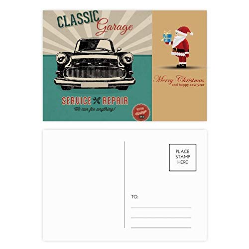 Cartes postales noires pour réparation de voitures classiques lot de 20