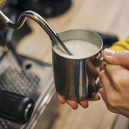 Milk Frothing Pitcher, Enloy 12 Oz Stainless Steel Creamer Frothing Pitcher, Perfect For Espresso Machines, Milk Frothers, Latte Art (350 Ml) #TOP4