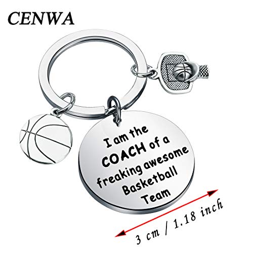 Image of CENWA Basketball Coach Gift Basketball Team Mom Gift Coach Thank You Gift Basketball Team Gift(basketball K)