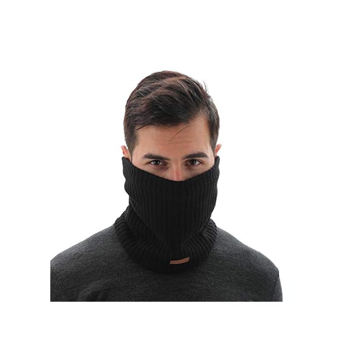 NovForth Winter Neck Warmer Fleece Lined Infinity Scarf - Image 4