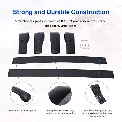 ALAVENTE Roof Rack Cross Bars Compatible with Subaru Crosstrek 2013-2017 w/Top Side Rail / E361SFJ100 Luggage Carrier Top Rail Rack Compatible with Subaru Impreza 2012-2016 Crossbars Roof Racks, Pair