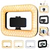 yAyusi Lampe de Téléphone pour Vidéo, Stabilisateur de Téléphone Portable avec Eclairage, Anneau Lumineux LED 8000mAh pour Selfie avec Support, Support Vidéo pour Smartphone/Caméra Action/Vlog/TikTok