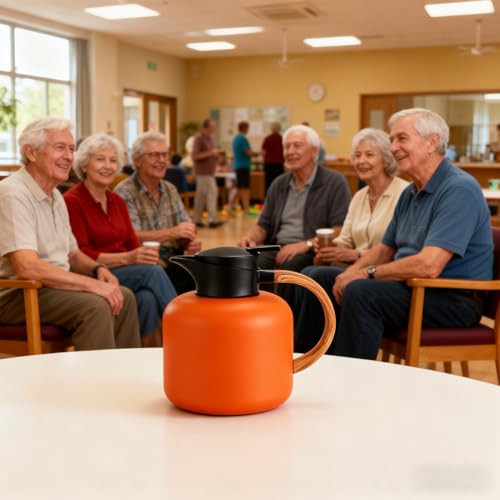 Jarras Térmicas - Servidor De Agua De Mesita De Noche, Dispensador De Bebidas Aislantes Para Doméstica, Recipiente Para Verter Líquidos, Jarra Para Servir Bebidas Duraderas | Camping Para - imagen 2