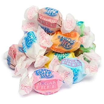1 lb Sugar-Free Salt Water Taffy by Nuts To You | Classic Chewy Fruit-Flavored Candy | Low-Carb, No Added Sugar, Diabetic-Friendly | Soft & Delicious Pack for Guilt-Free Snacking