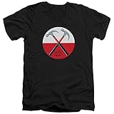 Roger Waters Hammers Unisex Adult V-Neck T Shirt for Men and Women, Medium Black