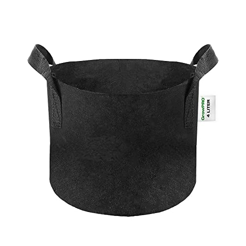 GrowPRO Stofftopf, 4 Liter - Pflanztopf aus atmungsaktivem Stoff für bessere Sauerstoffversorgung der Wurzeln Cover