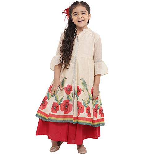 Image of Bitiya By Bhama Girl's Cotton Kurta Sets