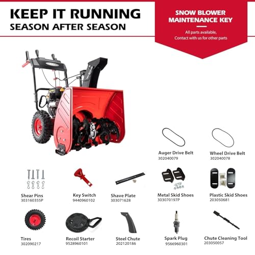 Powersmart DB7109A Snow Blower Gas Powered 24 Inch 2-Stage 212Cc Engine With Electric Start thumb #6