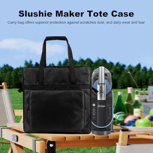 Image of Slushie Machine Storage Bag Frozen Drink Maker Travel Bag Waterproof Nylon Carrying Bag for Ninja Professional Slushie Machine FS301 /FS301C SLUSHi Professional Frozen Drink Maker | FS301 Slushie Bag,Portable Storage Bag for Frozen Drink Maker, Protector for Machine Accessories (Front-Opening)