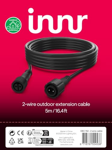 Innr Outdoor Electric Cable 5m Lamps & Lighting Sources, Black - Image 2