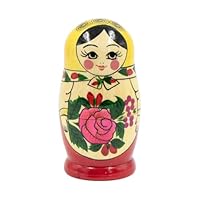 Semenovskaya Matröschka Matroschka Babuschka Matrjoschka 5 Steckpuppen 11cm - Holzpuppe Матрёшка rospis