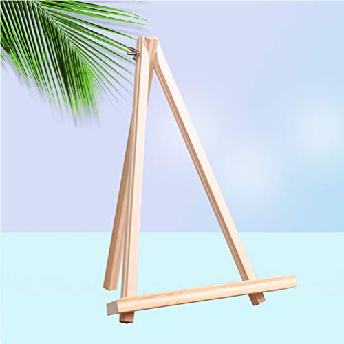 1 peça de suporte para cavalete de madeira com suporte para moldura de madeira maciça, suporte de mo