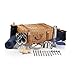 PICNIC TIME - Windsor Luxury Picnic Basket for 4 - Large Wicker Picnic Basket - Deluxe Picnic Set 4, (Navy Blue)
