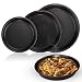 Arikaree Set 3 Teglie per Pizza Rotonde, teglia Forno Pizza Professionale. Teglia Pizza in Alluminio, Antiaderente. Ideale per Dolci, Torte e Pane (3 Pezzi)