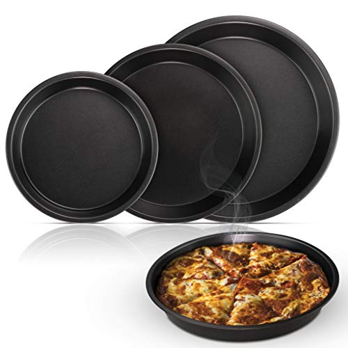 Arikaree Set 3 Teglie per Pizza Rotonde, teglia...