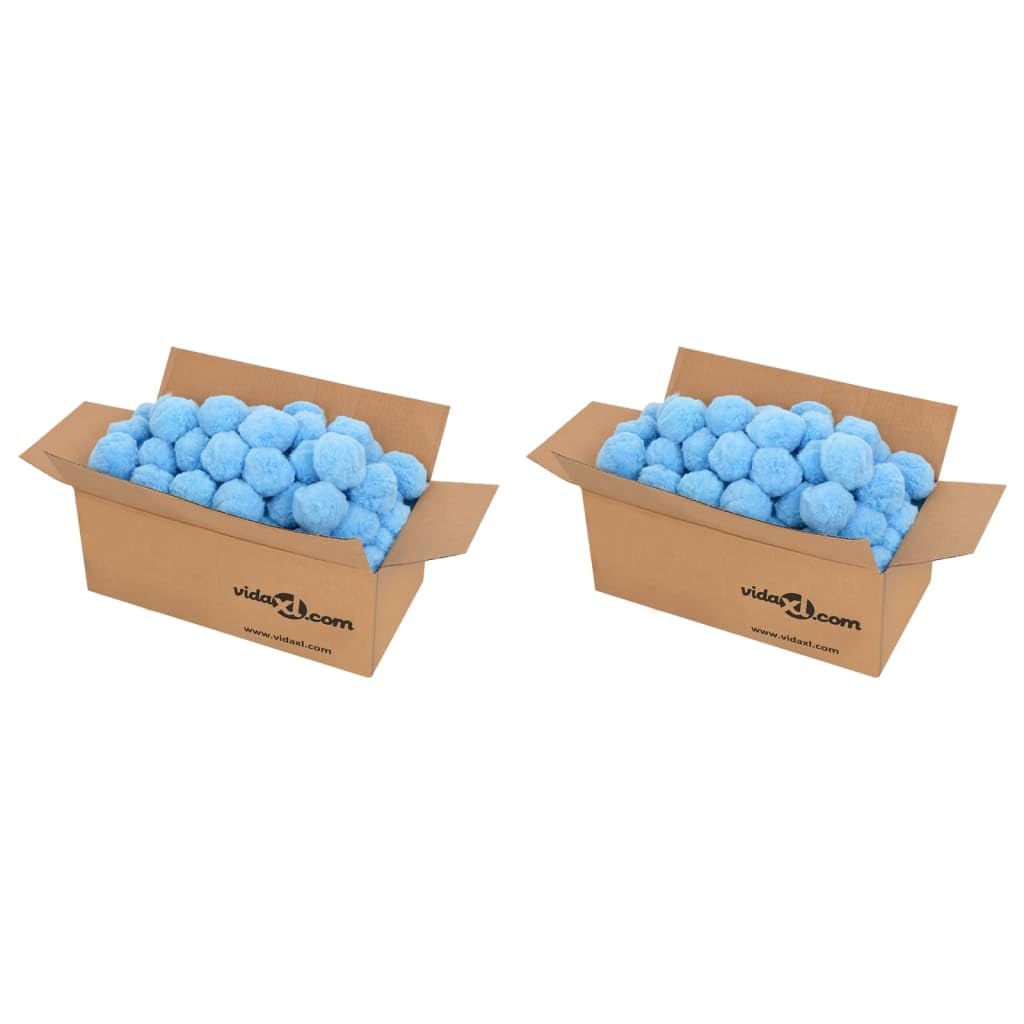 Sfere Filtro Piscina in Polietilene Blu 1400gr 50mm Filtraggio fino a 3 Micron Accessori Filtro Piscina per Pompa e Vasca idromassaggio Mezzi di Ricambio per Pulizia e Cura Acqua