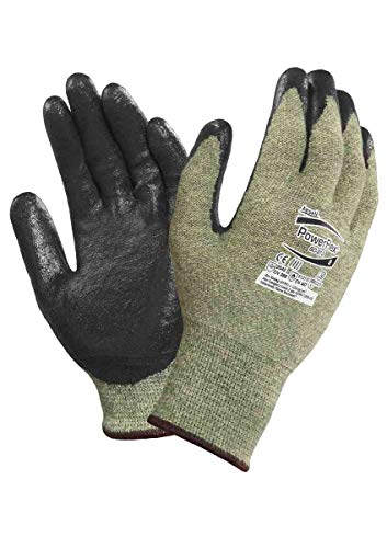 Image of Ansell ActivArmr 80-813 Flame & Arc Flash Resistant Neoprene Coated Work Gloves, Size - 8