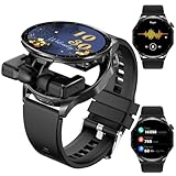 Smart Watch with Earbuds,2 in 1 TWS Smartwatches,1.43' Colorful AMOLED Display Smartwatch for Android iOS,Waterproof Fitness Tracker Long Time Standby (Black)