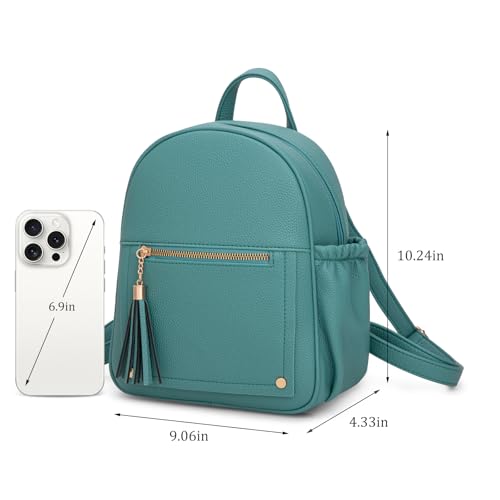 Image of Mini Backpack Purse for Women Anti Theft Backpacks with Secured Zipper and Tassel