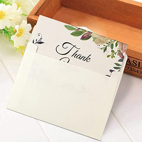 wocpvm 24 Sets Thank You Cards Multipack Thank You Greeting Cards Thank You Card with Envelopes and Stickers for Wedding, Birthdays, Christmas, Teachers, Thanksgiving, Baby Shower, 6 Styles